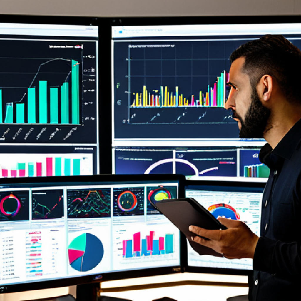 Data Analysis & Visualization**

Prompt: A data analyst working at a modern office in Istanbul, Turkey, visualizing complex data on a large screen using Python and R. The screen displays colorful charts and graphs showcasing trends in Turkish market data. They are surrounded by colleagues, discussing insights from the data. Emphasis on a collaborative and analytical environment. Use a vibrant color palette.

**